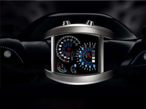 Mens Cool Motorsport LED Watch